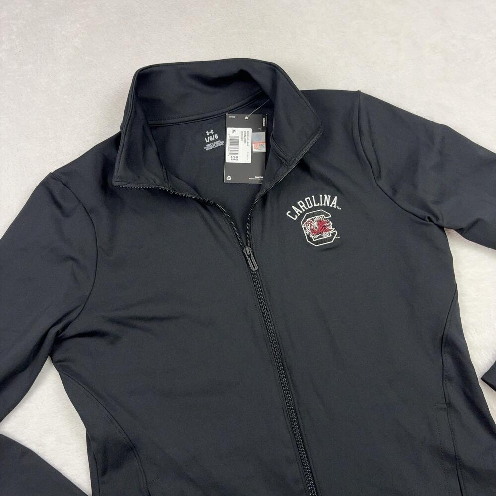 South Carolina Gamecocks Under Armour Jacket Womens L Black Football NWT $75
